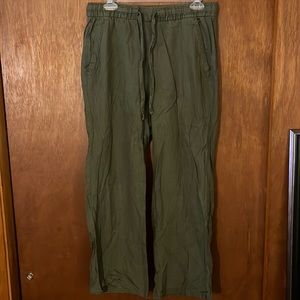 Linen wide legged pants - size small